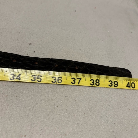 Ri-Ram Men’s Black Leather Belt Made in Mexico size 36 - Picture 7 of 10